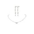 Adorn Necklace & Earrings Set Silver