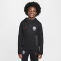 Paris Saint-Germain Tech Fleece Nike Fußball-Kapuzenjacke für ältere Kinder (Jungen) - Schwarz