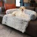 Großes Hundesofakissen, abnehmbares Hundebett, Hundematratze mit rutschfester Unterseite, bequeme Hundematratze, geeignet für Sofa, Bett, Boden,