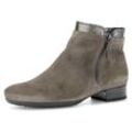 Stiefelette GABOR "Pisa" Gr. 37, gold (taupe, bronzefarben), Damen, Kalbsleder, Schuhe, Blockabsatz, Ankleboots, Komortschuh in Weite H (= sehr weit)