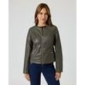 Bikerjacke in Leder-Optik