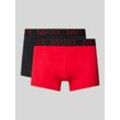 Boxershorts mit elastischem Label-Bund im 2er-Pack