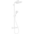 Hansgrohe Showerpipe Croma Select S 280 mit Raindance Handbrause mattweiss, 26890700 26890700