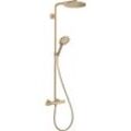 Hansgrohe Showerpipe Raindance Select S 240 1jet PowderRain Brushed Bronze, 27633140 27633140