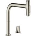 Hansgrohe 2-L.Spültischmischer 200 Select 2jet sBox Ausziehbr.M7120-H200 edelstahl-opt., 73818800 73818800