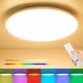 24W rgb led Deckenleuchte Sternenhimmel Deckenlampe Dimmbar mit Fernbedienung Lampe - Weiß