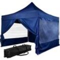 Faltpavillon pro 3x3,Trolley, Alu, blau, 4ST - Instent