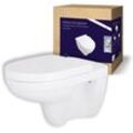 Villeroy&boch - wc spülrandlos O.novo 5660R001 mit extra WC-Sitz, Weiß, mit DirectFlush & aquareduct, spülrandloses Wand wc Set wassersparend, wc