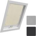 Thermo Dachfenster Rollo ohne Bohren Sonnenschutz Verdunkelungsrollo mit Saugnäpfen, Thermorollo Hitzeschutz für Dachfenster 116x120 cm, Beige