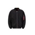 Bomberjacke ALPHA INDUSTRIES "Alpha Industries Women - Bomber Jackets MA-1 Core Wmn" Gr. M/L, schwarz Damen Jacken