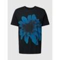 T-Shirt mit Motiv-Print Modell 'Pima'