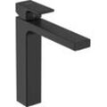 Waschtischarmatur HANSGROHE "Vernis Shape", schwarz (mattschwarz), H:28,7cm T:13,2cm, Armaturen, 19cm, mit isolierter Wasserführung ohne Ablaufgarnitur