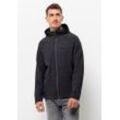 Kapuzenfleecejacke JACK WOLFSKIN "FERNWEH HOODED JKT M" Gr. L (52), schwarz (black) Herren Jacken