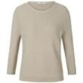 Rundhals-Pullover 3/4-Arm Peter Hahn beige, 36