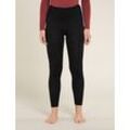 Icebreaker Merino 260 Tech High Rise Thermo-Leggings - Frau - Black - Größe S