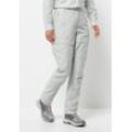 Trekkinghose JACK WOLFSKIN "BARRIER PANT W", Damen, Gr. 34, Normalgrößen, grau (cool, grau), OBERSTOFF: 46% POLYAMID, 27% LYOCELL, 27% VISKOSE; Futter: 100% POLYESTER, Hosen