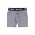 TOM TAILOR Damen Gestreifte Pyjamashort, blau, Gestreift, Gr. 34