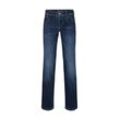 TOM TAILOR Damen TTALEXA Straight Jeans mit Bio-Baumwolle, blau, Logo Print, Gr. 26/30