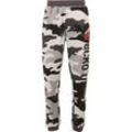 Stoffhose ECKO UNLTD. "Ecko Unltd. Herren 2Face Sweatpants" Gr. 3XL, US-Größen, schwarz (schwarz, camouflage) Herren Hosen