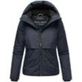 Steppjacke NAVAHOO "Liebesküken XIV" Gr. L (40), blau (navy) Damen Jacken modische Winterjacke mit Fleece-Innenfutter