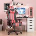 Bigzzia - Bürostühle Chefsessel Ergonomisch Computerstuhl Gamer Stühle mit Lendenkissen + Kopfstütze Höhenverstellbar Gaming Chair Bürostuhl für