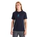 Icebreaker Merino Tech Lite II T-Shirt IB Essential Logo - Mann - Midnight Navy - Größe XL