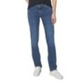 5-Pocket-Jeans MARC O'POLO "Alby Straight" Gr. 30, Länge 32, blau (authentic mid blue wash) Damen Jeans mit gerader Beinform