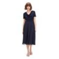 Cocktailkleid VERA MONT "Vera Mont im Glitzer-Look" Gr. 36, Normalgrößen, blau (patch dark blue, blue) Damen Kleider Materialmix