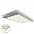 LED Panel Aufbaurahmen Classic 120x60cm silber Aufputz Montagerahmen