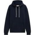 TOM TAILOR DENIM Herren Hoodie mit Logostickerei, blau, Uni, Gr. XXL