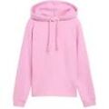 TOM TAILOR DENIM Damen Loose Fit Hoodie, rosa, Uni, Gr. XS