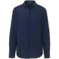 Bluse aus 100% Seide Peter Hahn Seidenreich blau, 44