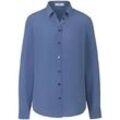 Bluse aus 100% Seide Peter Hahn Seidenreich blau, 38