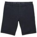 TOM TAILOR Herren Slim Chino Shorts in Melange Optik, blau, Melange Optik, Gr. 33