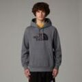 Kapuzensweatshirt THE NORTH FACE "M DREW PEAK PULLOVER HOODIE", Herren, Gr. L, grau (tnf medium grau heather), Sweatware, Obermaterial: 63% Baumwolle, 37% Polyester, sportlich, Langarm Rippbündchen, Sweatshirts