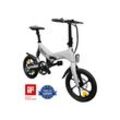 SachsenRad E-Bike Faltrad, Folding Race Bike F12, Klapprad, 16 Zoll, Titansilber