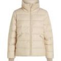 Steppjacke TOMMY HILFIGER Gr. S (36), beige (classic beige) Damen Jacken mit Logoprägung