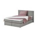 smart Boxspringbett Basic ¦ grau ¦ Maße (cm): B: 193 H: 97 T: 211