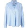 Bluse Stehkragen Peter Hahn blau, 46