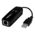 StarTech.com USB 2.0 Faxmodem - 56K Externes DialUp V.92 Modem/Dongle/Adapter - Computer/Laptop Faxmodem - USB auf Telefonbuchse - USB Datenmodem - Netzwerk Fax/CMR/POS (USB56KEMH2) - Fax / Modem