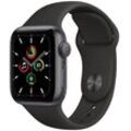 Apple Watch SE Aluminium 40 mm (2020) WiFi + Cellular spacegrau Sportarmband schwarz S/M + M/L