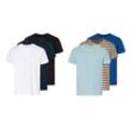 LIVERGY® Herren T-Shirts, 3 Stück, reine Bio-Baumwolle