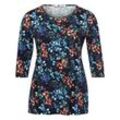 Shirt 3/4-Arm Anna Aura blau, 48