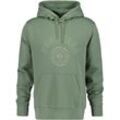 Hoodie GANT "GRAPHIC HOODIE" Gr. L, grün (pastel green) Herren Sweatshirts