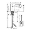 hansgrohe Waschtischmischer Elektronik Vernis Blend Batterieversion mit Temperaturvoreinstellung chrom 71502000