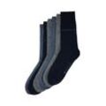 TOM TAILOR Herren 6er-Set Socken, blau, Uni, Gr. 39-42