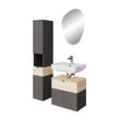 Badmöbel-Set SAPHIR "Quickset 394", grau, Kastenmöbel-Sets