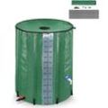 Froadp - 500L Regentonne Faltbare Regenwassertonne Regenwasserfass pvc Wassertank für Gartenbewässerung Regenwassertank mit Hahn und Ablassventil