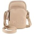 TOM TAILOR DENIM Damen Maxime Smartphone Tasche, beige, Uni, Gr. ONESIZE