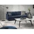 2,5-Sitzer FURNINOVA "Harmony Day, sehr bequem und modern durch die schmalen Armteilen", blau (petrol), H:78cm, Velours (50, 2% Acryl, 41, 2% Polyester, 8, 6% Viskose), Sofas, im skandinavischen Design